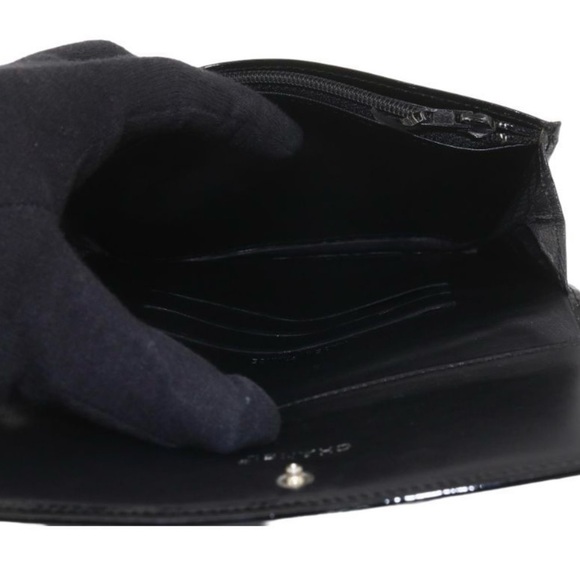 Authentic Chanel Elegant Black Clutch w/ Card and Box - Picture 15 of 16